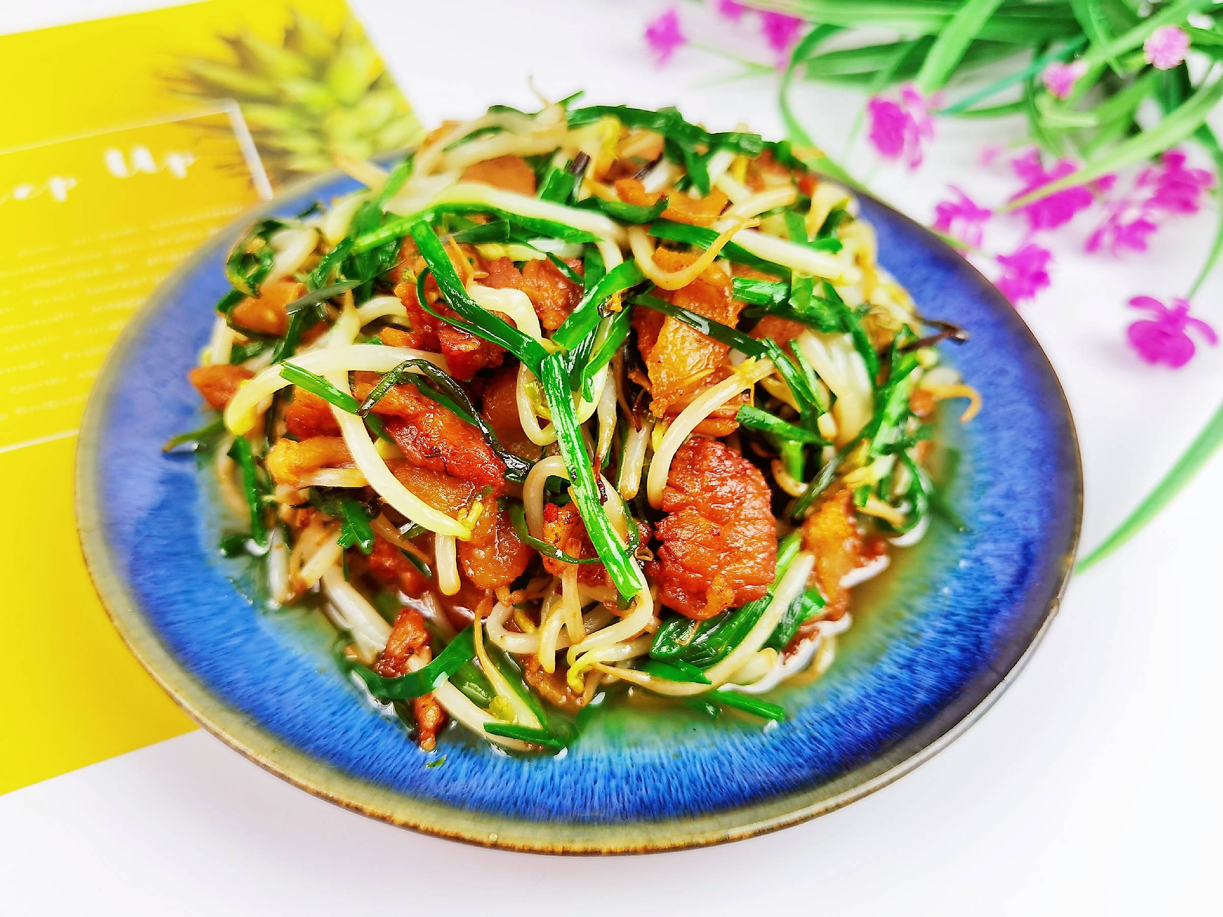 油梭子炒豆芽的做法-咸鮮味炒菜譜