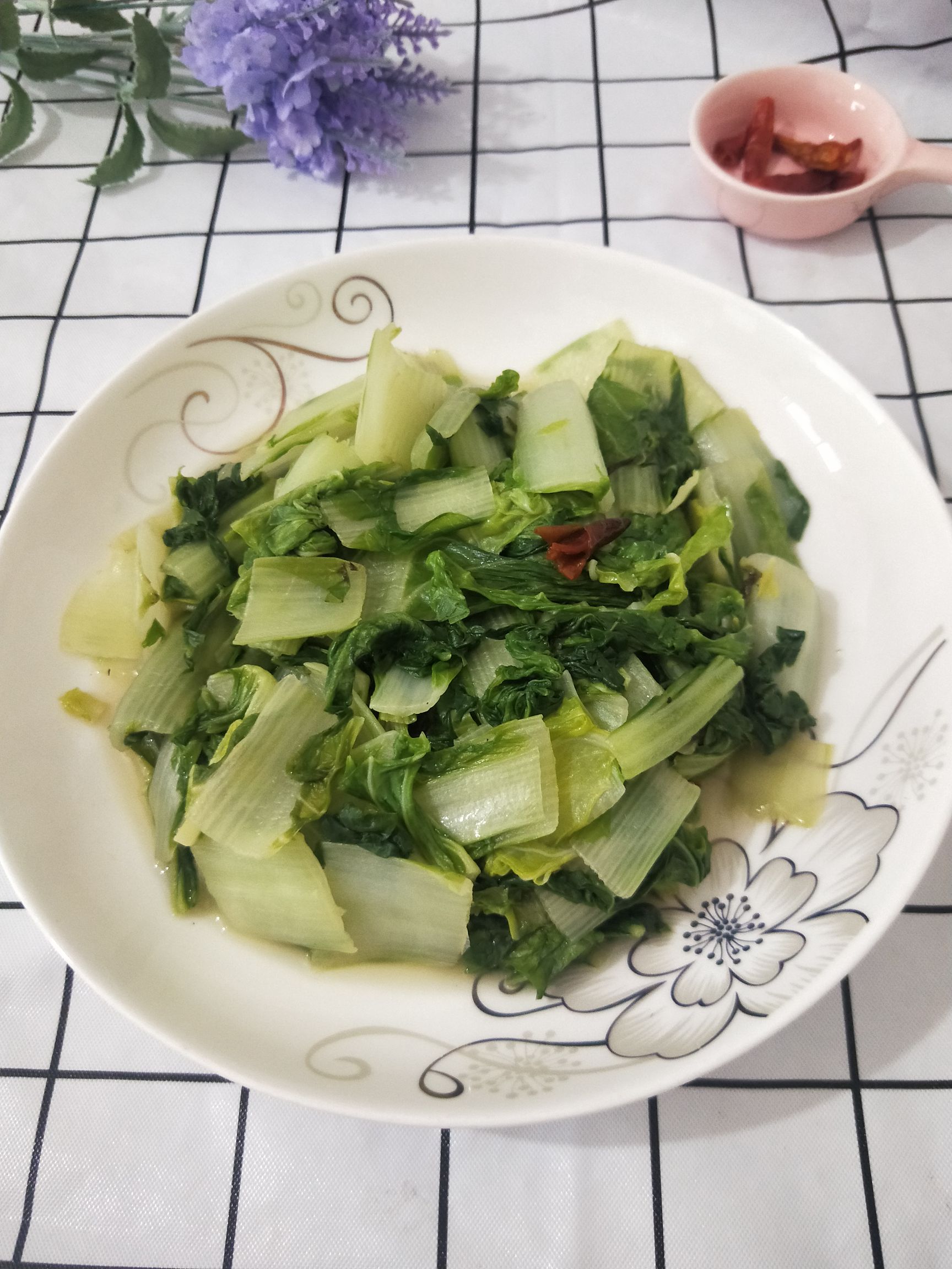 辣炒杭白菜的做法-咸鮮味炒菜譜