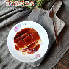 茄汁脆皮豆腐的做法-酸甜味煎菜譜