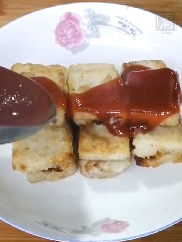茄汁脆皮豆腐的做法-酸甜味煎菜譜