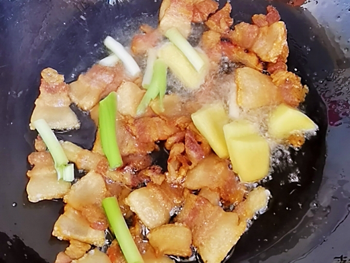 我是半滴雨#來(lái)自內(nèi)蒙古#，參賽作品為農(nóng)家豆角小炒肉，豆大飽滿營(yíng)養(yǎng)下飯的做法-家常味炒菜譜