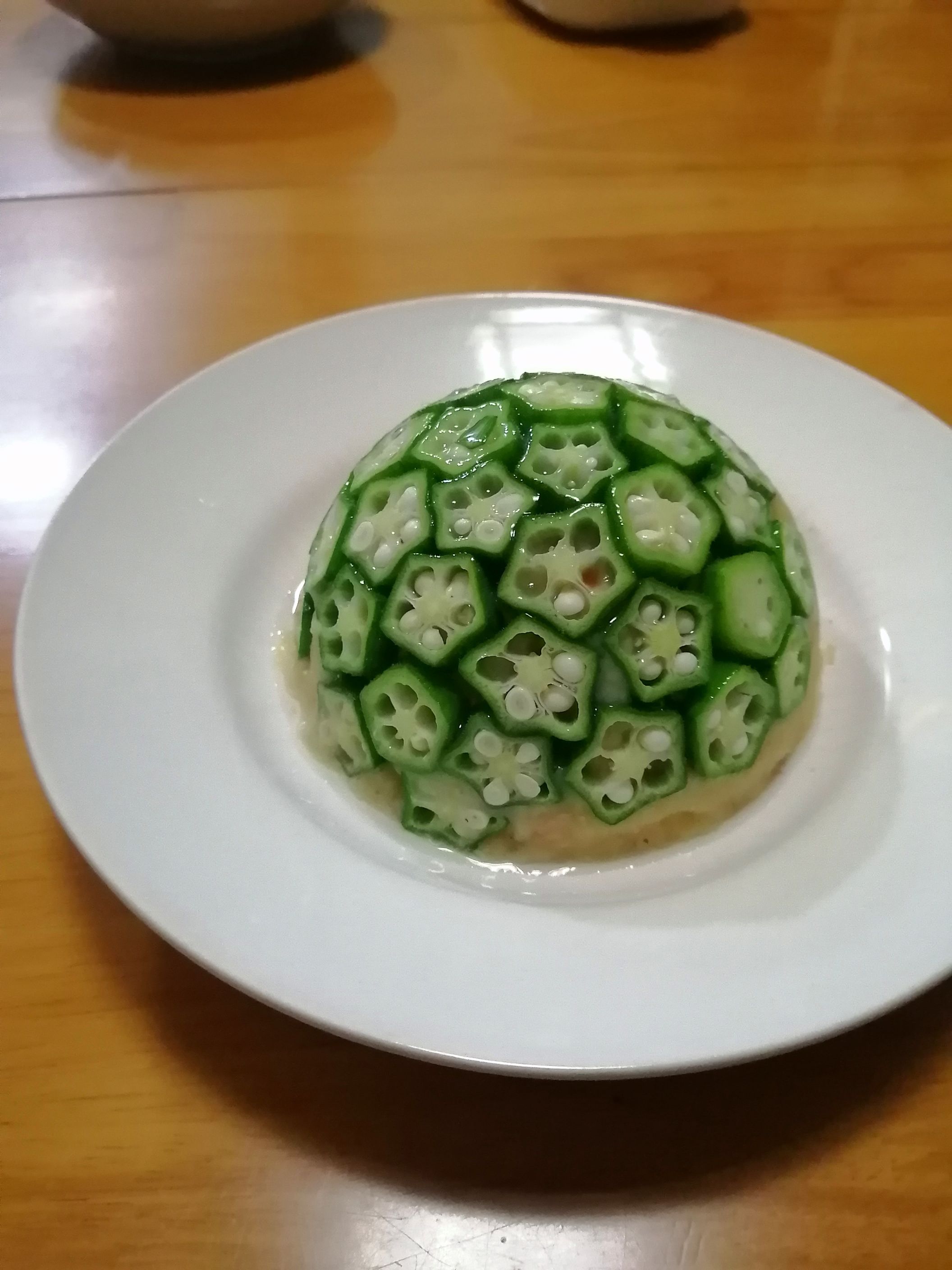 秋葵土豆泥的做法-家常味煮菜譜