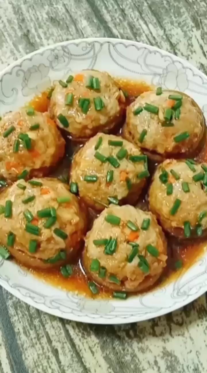 香菇釀肉 (燉）的做法-家常味燉菜譜