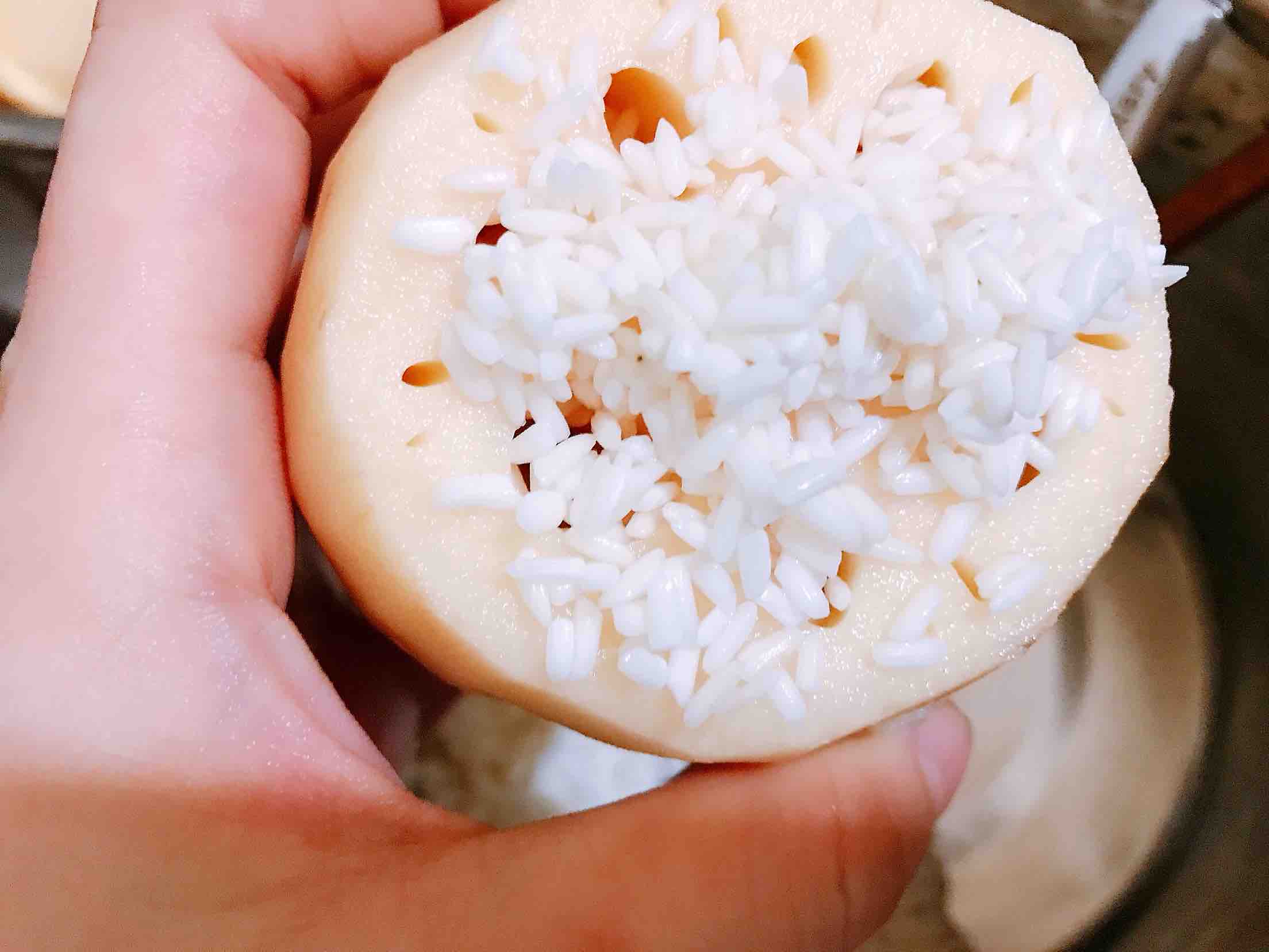 紅糖桂花糯米藕的做法-甜味煮菜譜