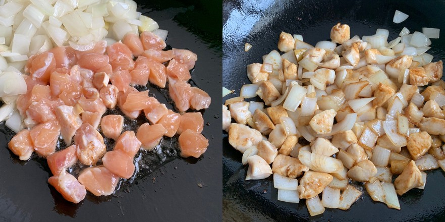 咖喱土豆雞塊的做法-咖喱味炒菜譜