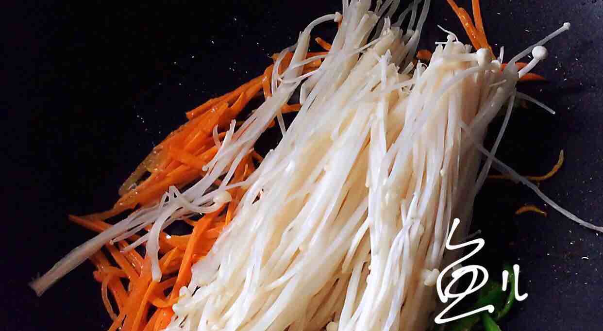 金針菇炒蛋的做法-家常味炒菜譜