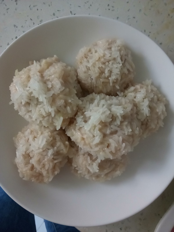 蒸葫蘆糯米丸子的做法-咸鮮味蒸菜譜