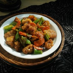 青椒溜肉段的做法-香辣味炒菜譜