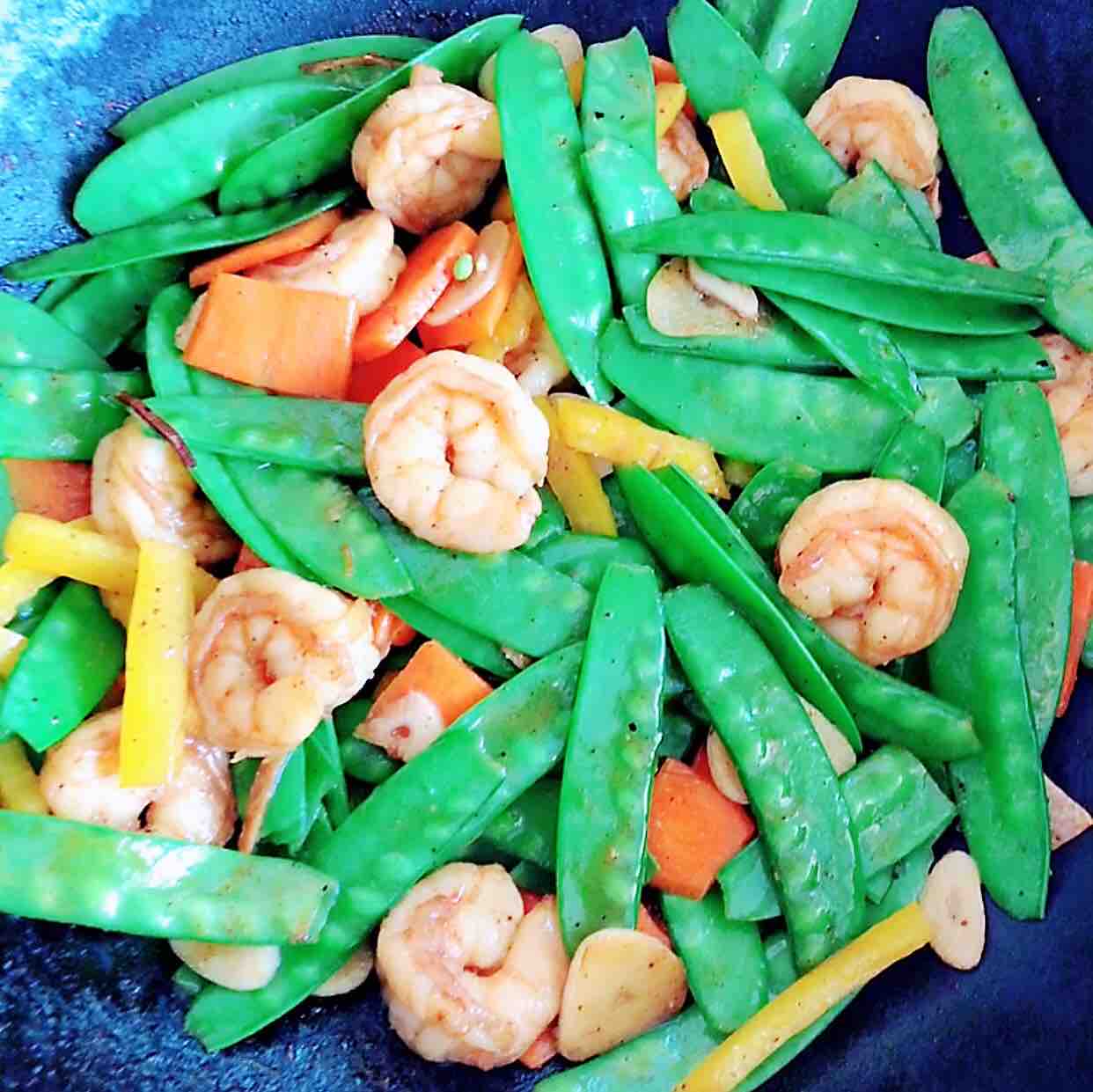 荷蘭豆炒蝦仁的做法-咸鮮味炒菜譜
