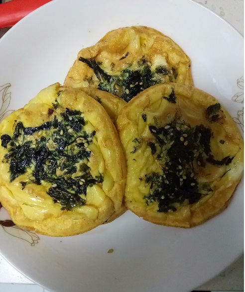 海苔耗油煎蛋的做法-家常味煎菜譜
