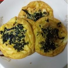 海苔耗油煎蛋的做法-家常味煎食譜