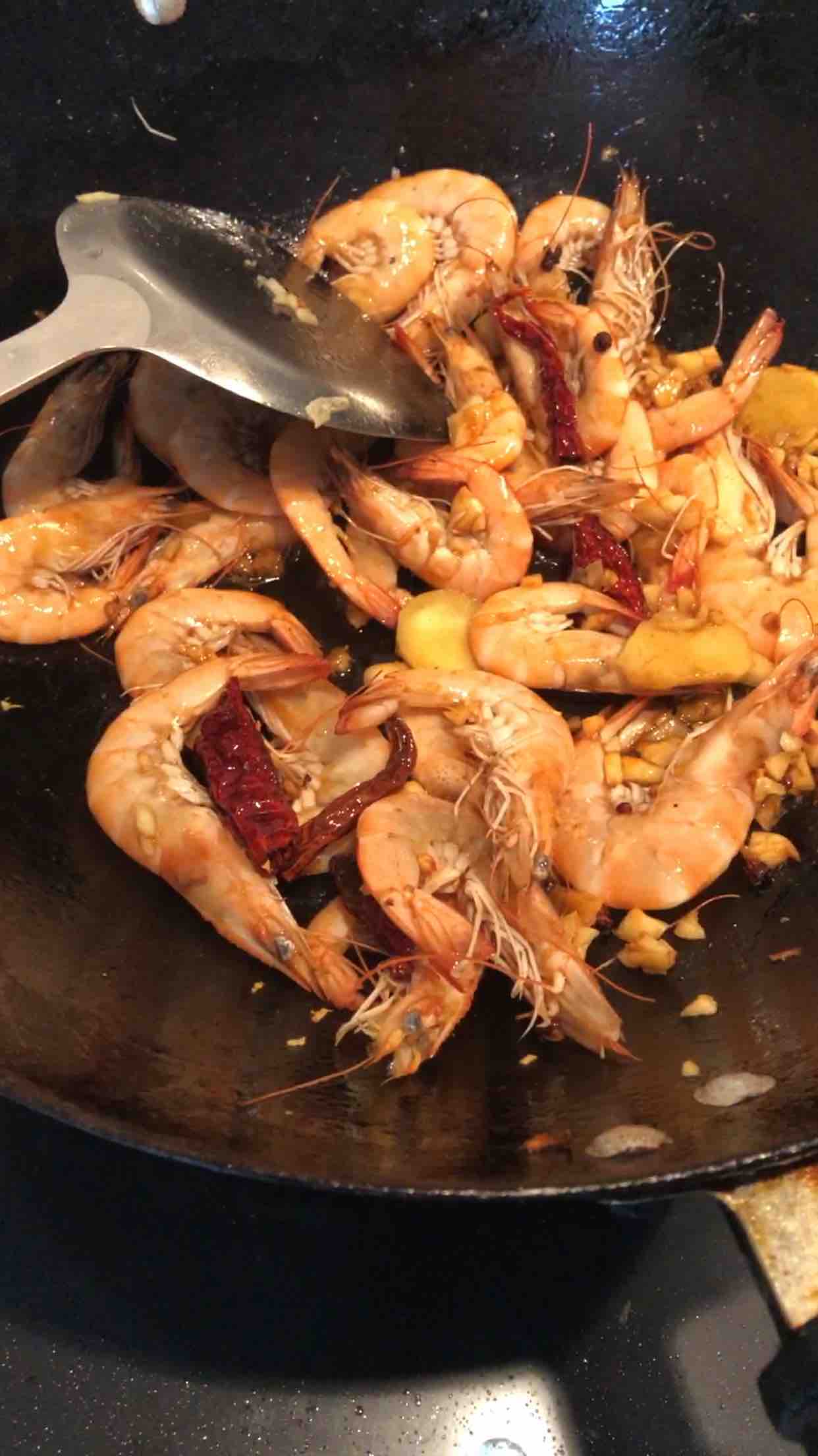 香辣海蝦的做法-咸鮮味炒菜譜