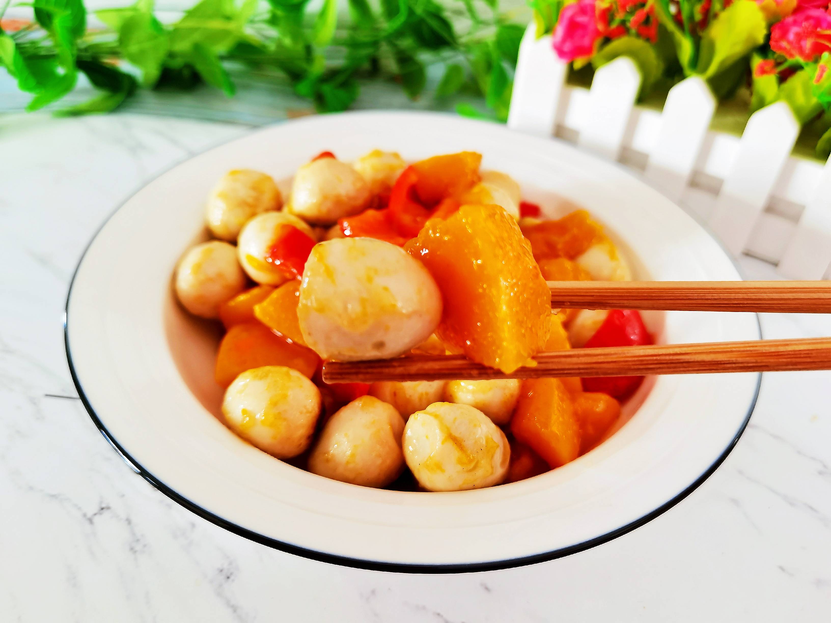 粵菜傳統名菜簡易家常版－珍珠南瓜，清甜軟糯，老人孩子都愛吃的做法-家常味炒菜譜