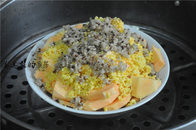 小米藜麥蒸紅薯的做法-甜味蒸菜譜