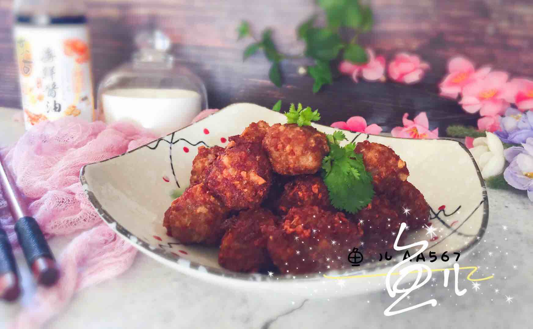 蓮藕肉丸的做法-家常味炸菜譜