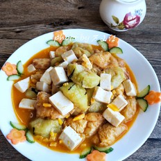 蟹黃醬燴菜的做法-咸鮮味燴菜譜
