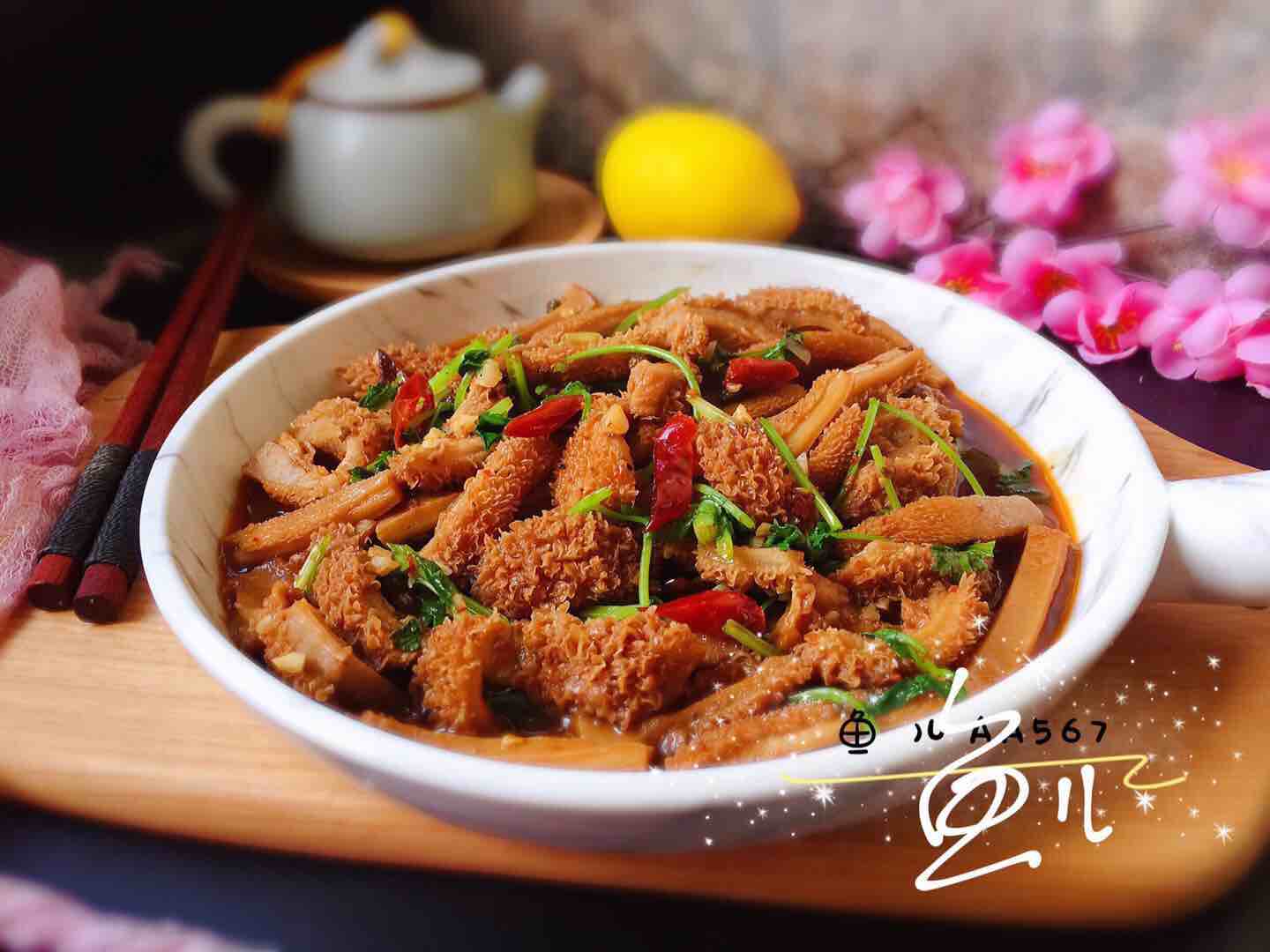 麻辣牛肚的做法-麻辣味炒菜譜