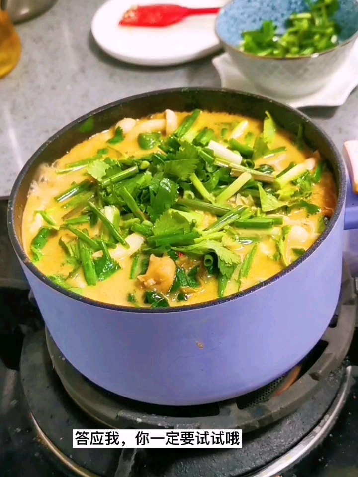 牛奶冒菜，一個人有儀式感的火鍋的做法-奶香味煮菜譜