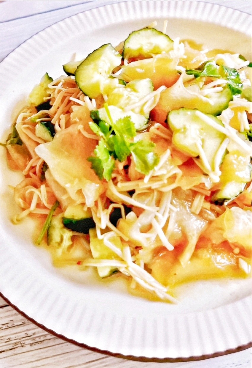 低脂低卡營(yíng)養(yǎng)美味的什錦大拌菜的做法-酸辣味拌菜譜