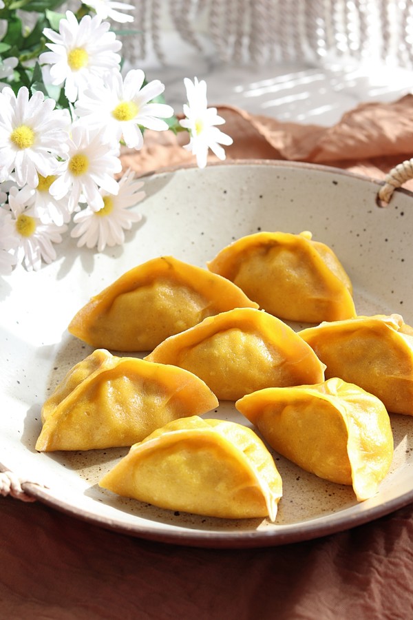 南瓜海麻線蒸餃，今兒立冬吃餃子了嗎？的做法-咸鮮味蒸菜譜