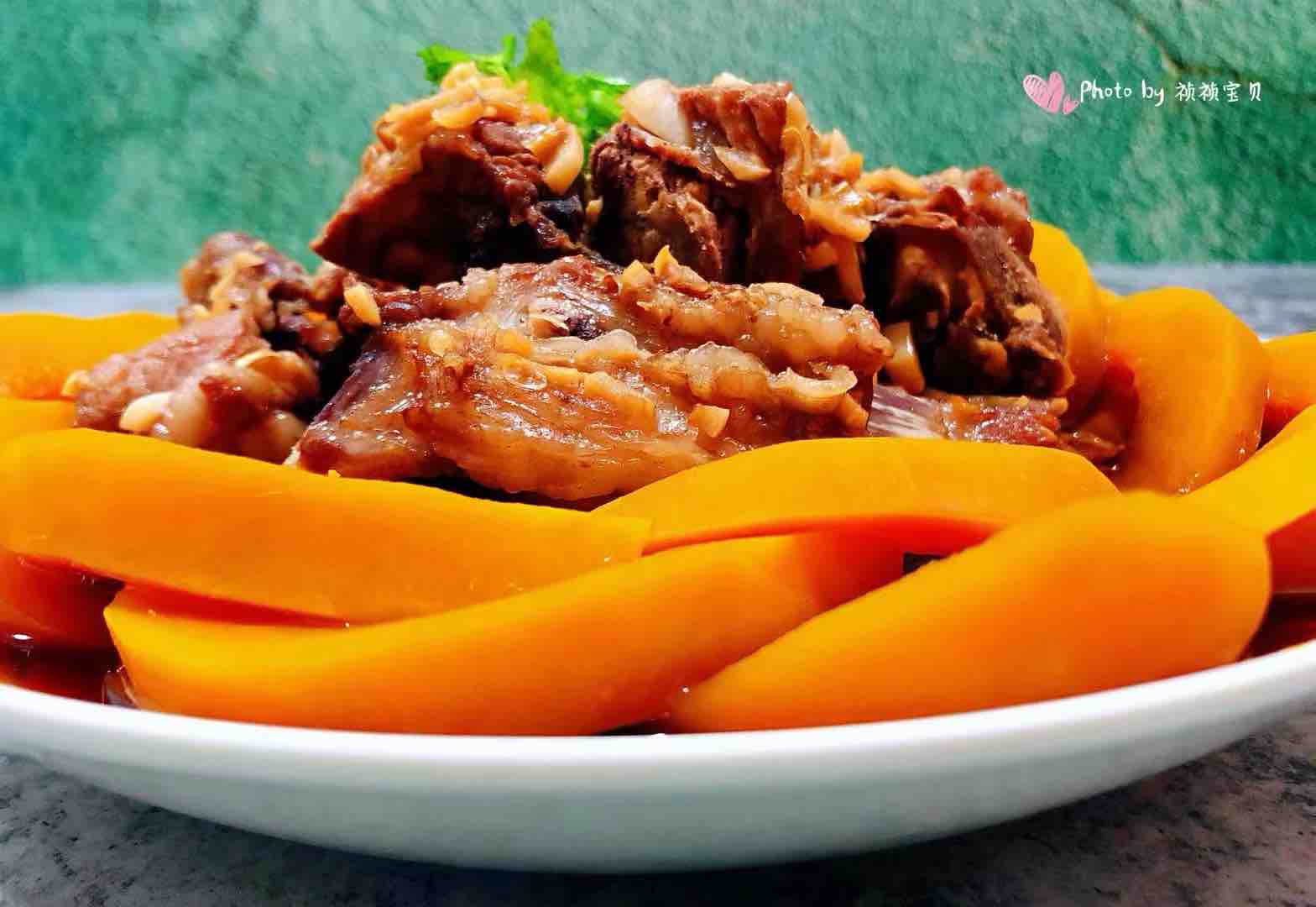 排骨蒸南瓜的做法-咸鮮味蒸菜譜