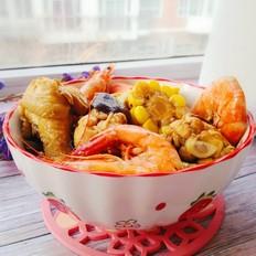 有肉有菜有海鮮，熱乎乎滿口留香的做法-咸鮮味煮菜譜