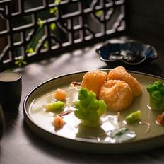 荷塘月色：上湯皺紗魚腐的做法-咸鮮味煮菜譜