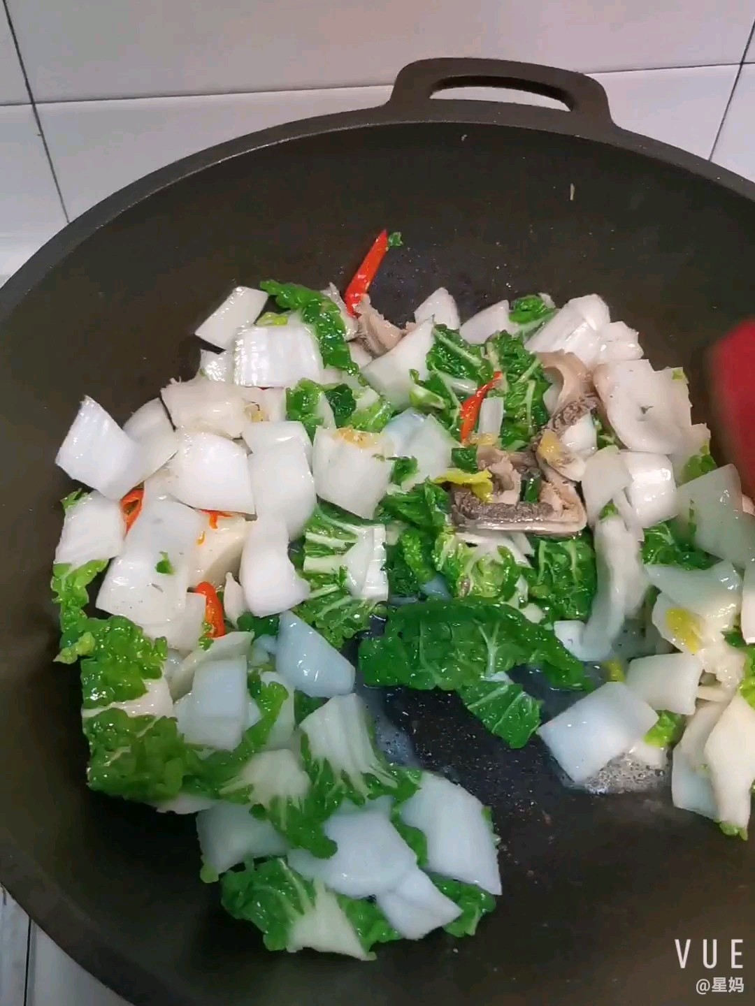 牛肚炒奶油白菜的做法-家常味炒菜譜