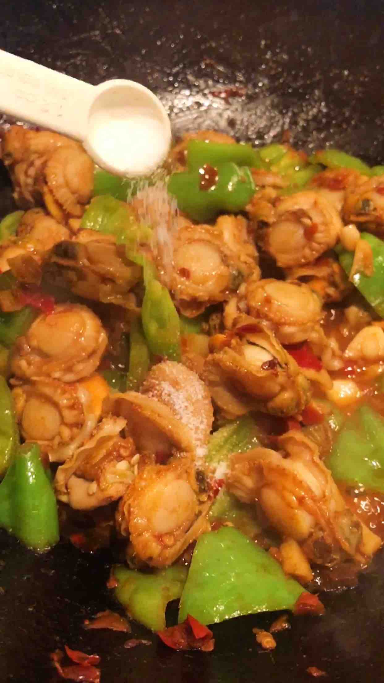 香辣扇貝肉的做法-咸鮮味炒菜譜