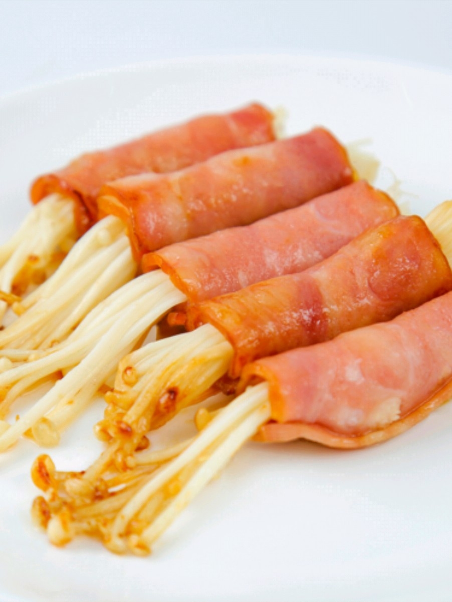 培根金針菇卷的做法-咸鮮味煎菜譜
