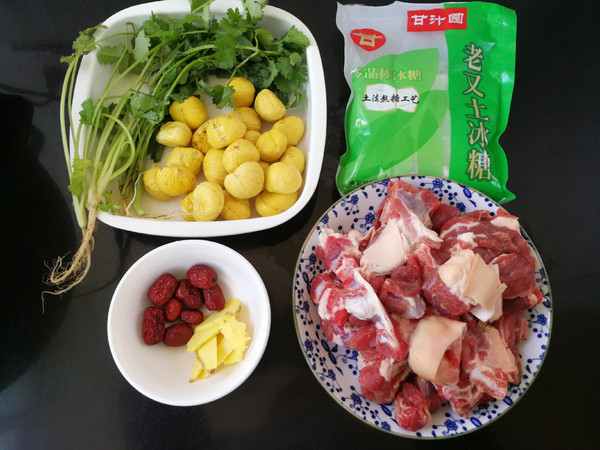 #冬至大如年#五香栗子燜羊肉的做法-家常味燜菜譜