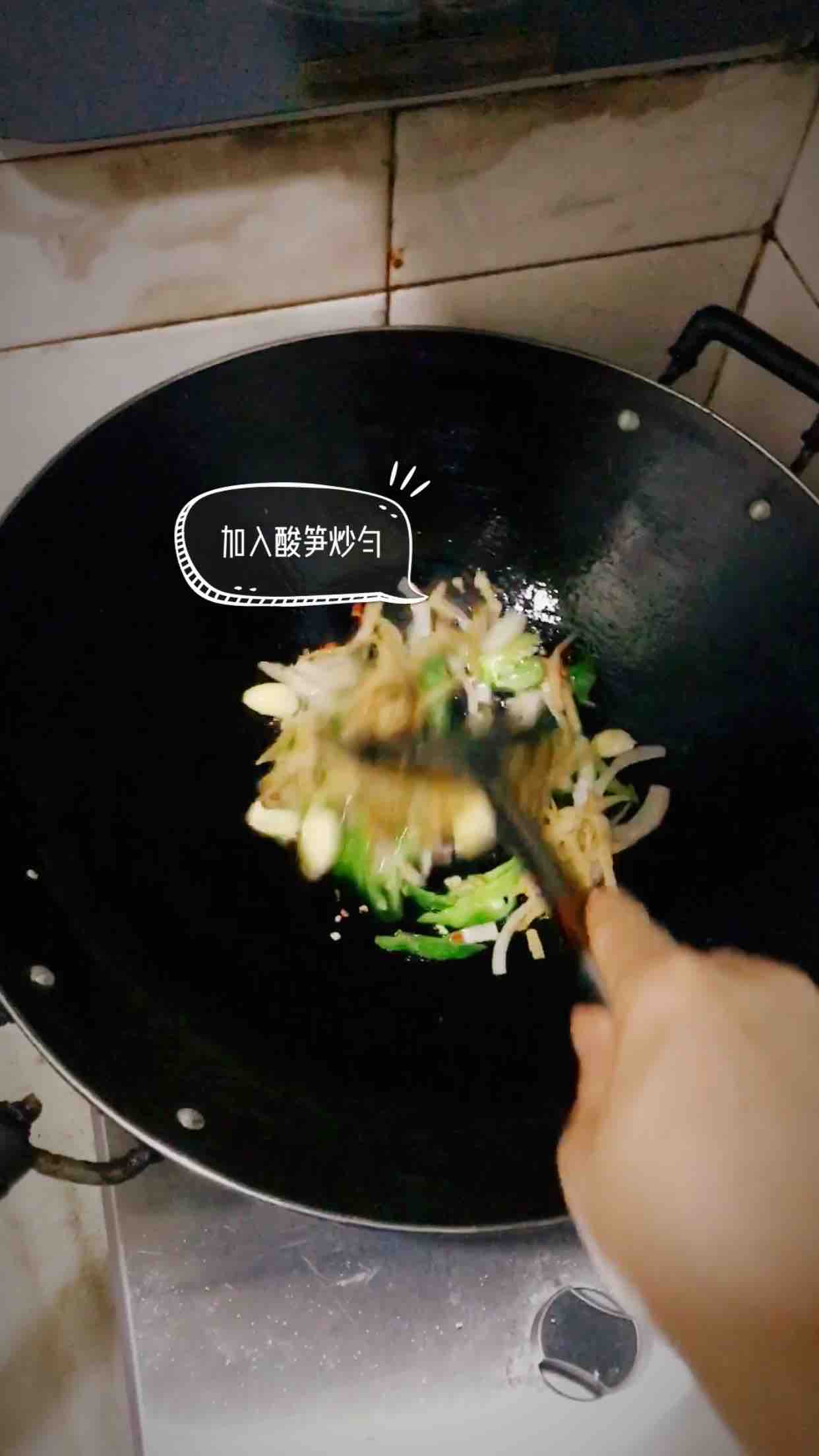酸筍牛肚的做法-家常味炒菜譜