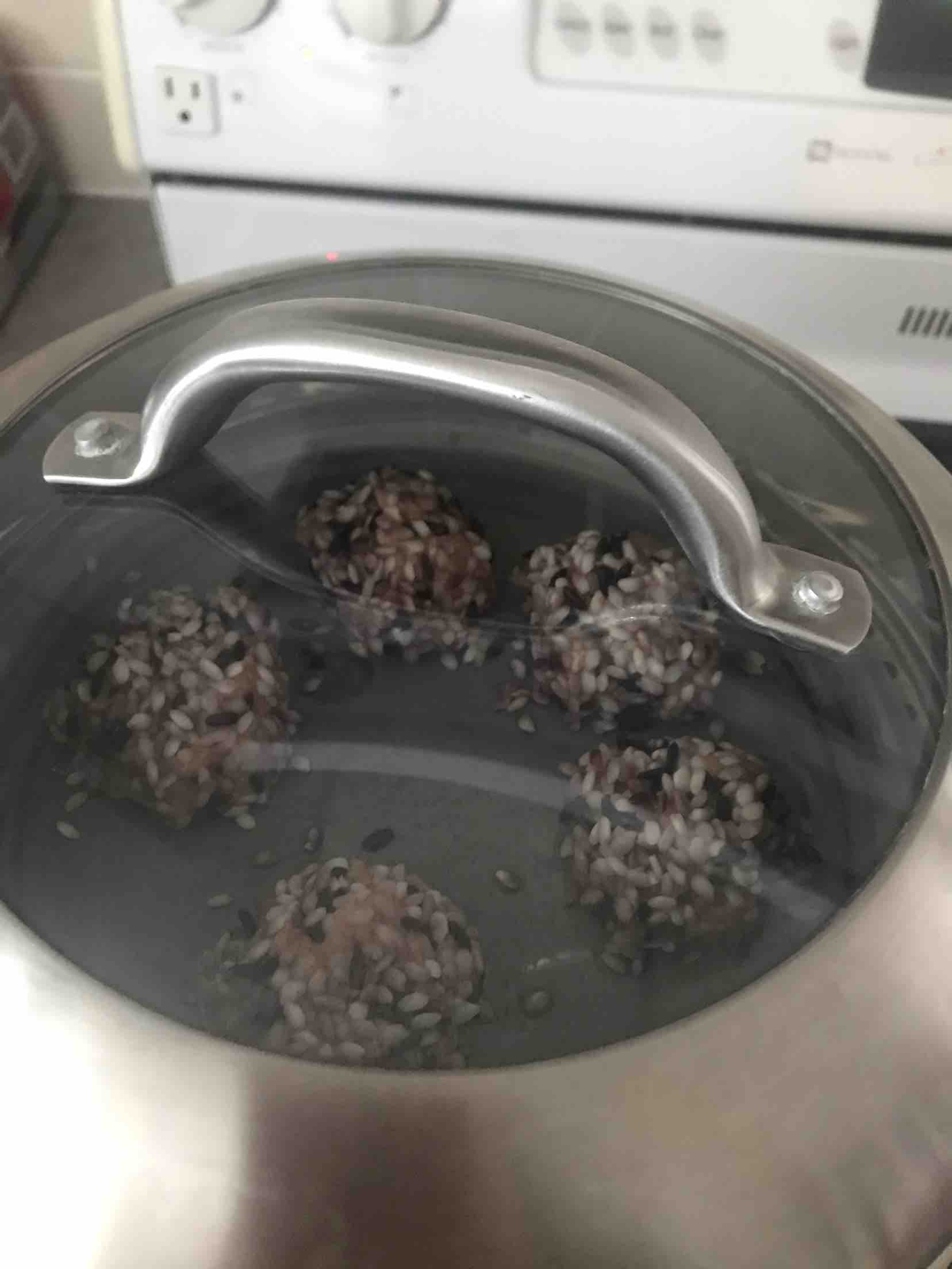 糯米雞肉丸（減肥版）的做法-家常味蒸菜譜