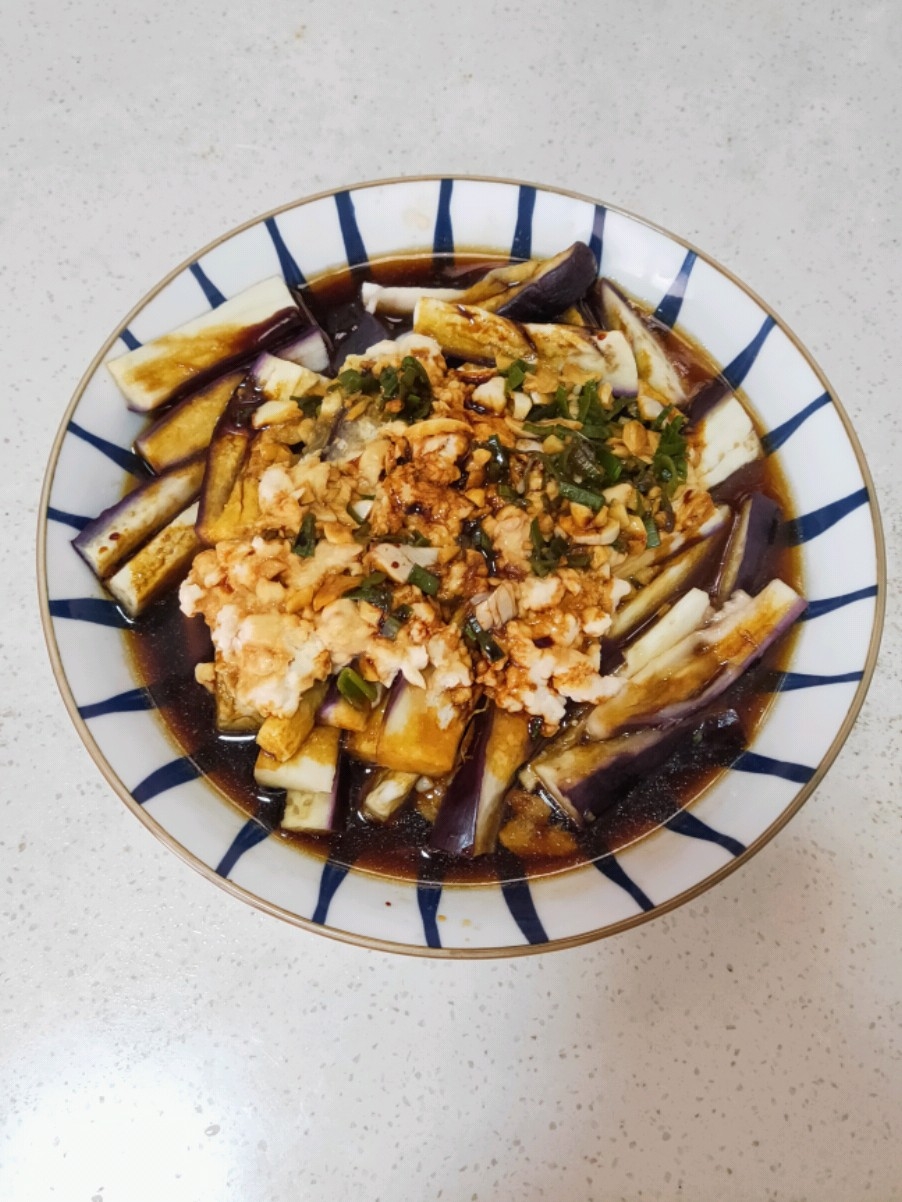 茄子蒸肉末的做法-家常味炒菜譜