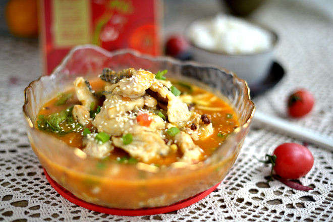 番茄魚(yú)的做法-酸甜味煮菜譜