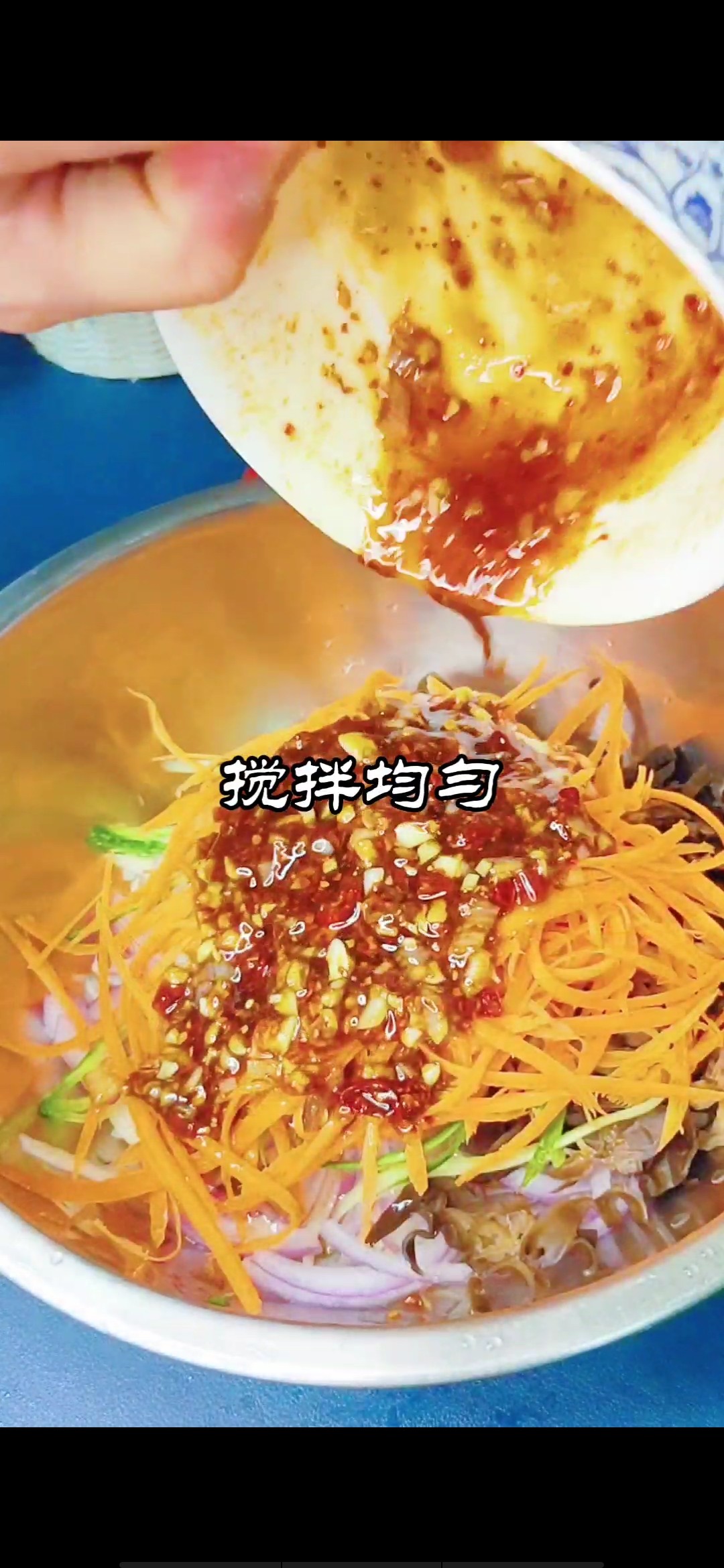 冷菜系列~五福臨門迎新春的做法-酸辣味拌菜譜